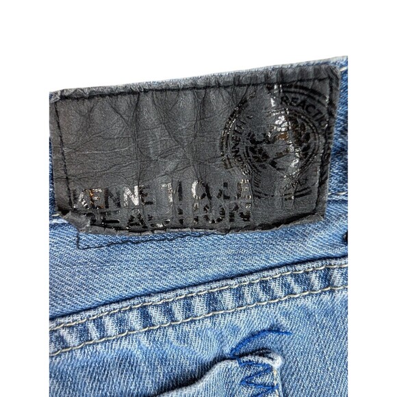 Kenneth Cole Reaction Jeans Mens 38X32 (30) Blue Medium Wash Cotton Straight Fit - Picture 7 of 15